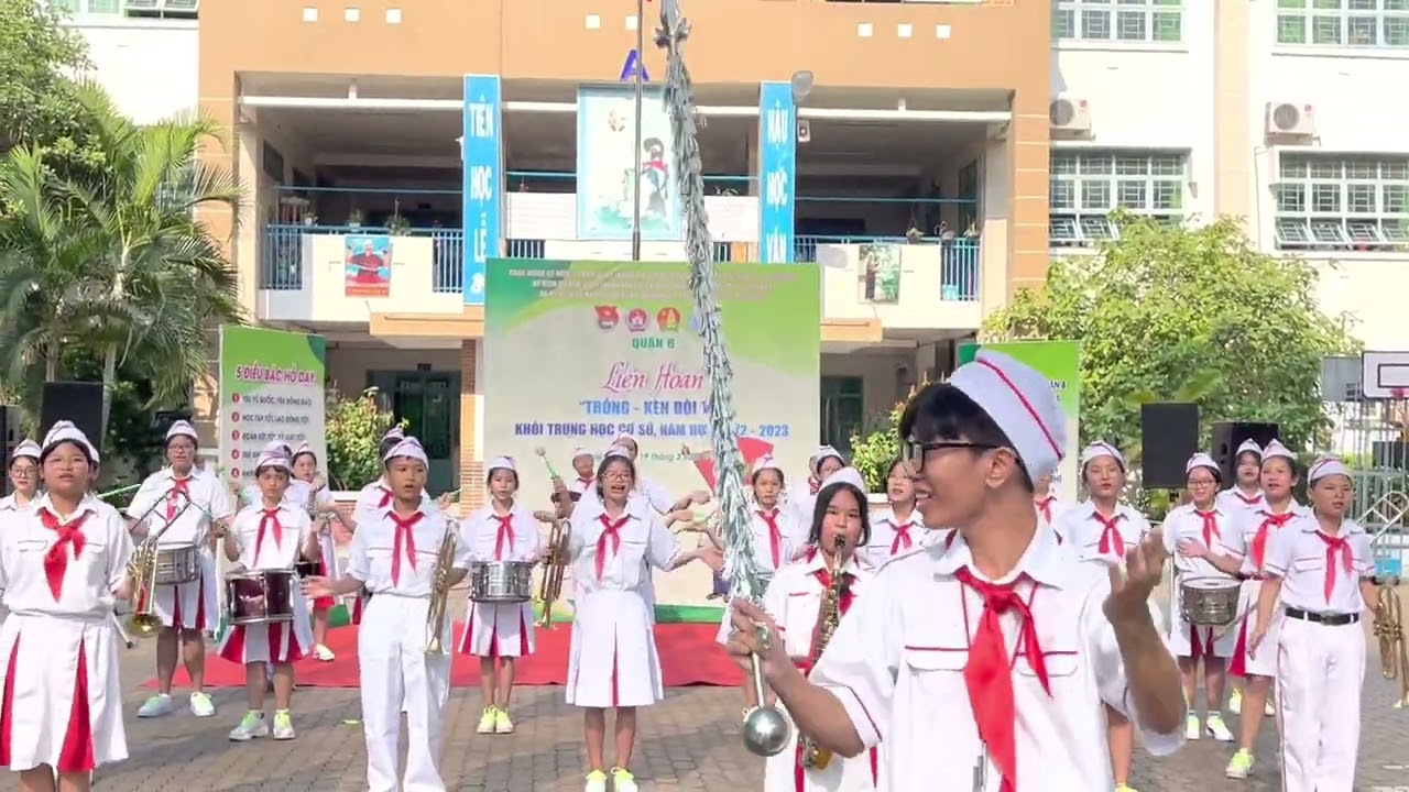 Trường THCS Lý Thánh Tông - Liên Hoan trống - kèn đội ta 19/03/2023