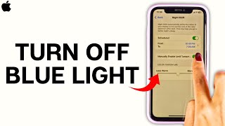 How To Turn Off iPhone Blue Light?