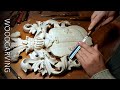 The coat of arms family .Wood carving.Фамильный герб