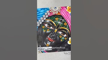 Shree Krishna 🌼Finished Drawing💖#krishna #radhakrishna #radhekrishna #shorts #drawing #art #artist