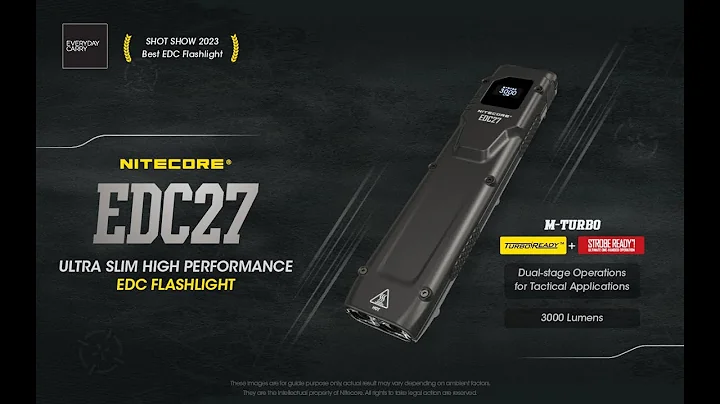 NITECORE EDC27 - Ultra Slim High Performance EDC Flashlight