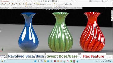 Top Three Feature in Solidwork | Flower Vase Design