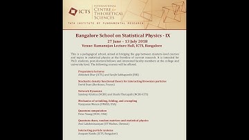 Interacting particle systems (Lecture 02) by  Anupam Kundu
