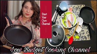 How to Start a Youtube Cooking Channel in Low Budget|Start Cooking Channel |Hash Iqra