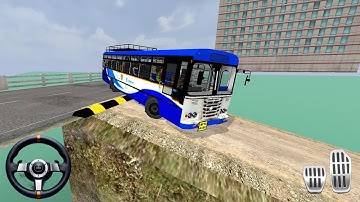 APSRTC EXPRESS Bus Mod Bussid Gameplay | Speed Breaker Map in Bus Simulator Indonesia | Bus Game 