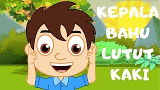 KEPALA BAHU LUTUT KAKI - Lagu Kanak Kanak Melayu Malaysia - HEAD SHOULDERS KNEES AND TOES IN BAHASA