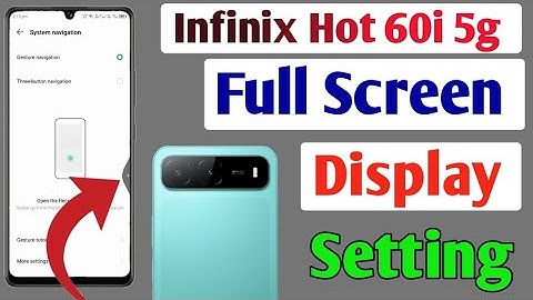 Infinix Hot 60i 5g full screen mode settings | How to use full screen display in Infinix Hot 60i 5g