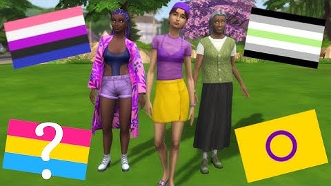 The Sims 4 But Every Sim is a Different Pride Flag 🏳️‍🌈 CAS Challenge (no cc)