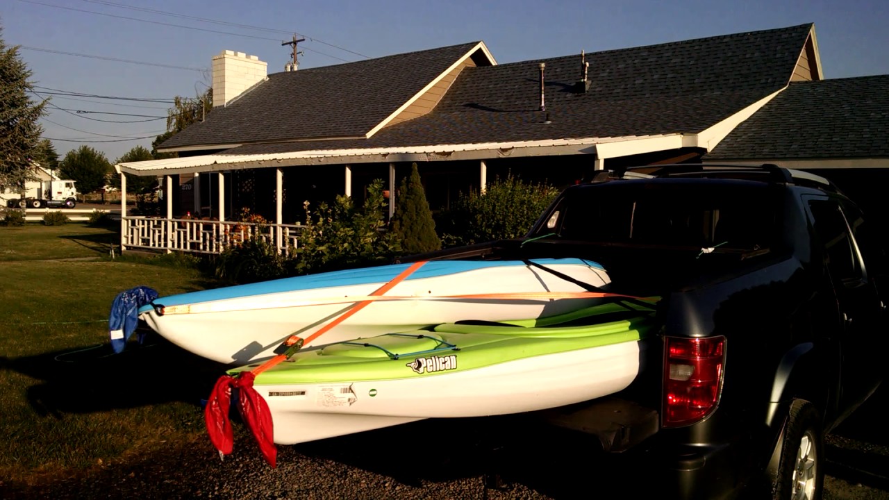 Honda Ridgeline with Pelican Trailblazer 100 Kayaks YouTube