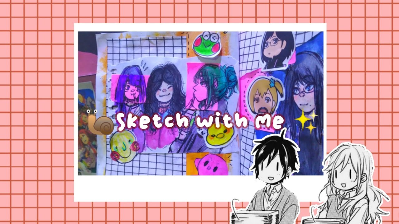 Sketch with me #1✨: Deu errado mas deu tudo certo ⊰⊹ฺ