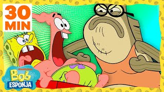 Bob Esponja | Os Melhores Esquemas do Robalo em 30 minutos! | Bob Esponja em Português