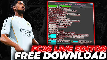 FC 26 Live Editor Latest Version | FC 26 Cheat Engine | 2025 - Career Mode Tool | No Ban & Free