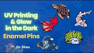 Metal Pins with Glow in the Dark Colors | Custom Glow Pins | Custom Enamel Pins