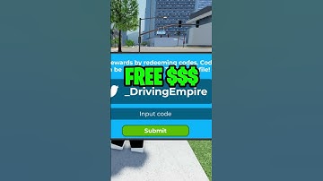 NEW Code In Driving Empire! 🤑 #roblox #robloxgame #fyp  #shorts #drivingempire