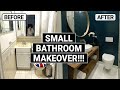 HOW WE CHANGED IT!!! SMALL BATHROOM MAKEOVER 2021!!!