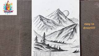 How To Draw LANDSCAPES With Pencil For Beginners
