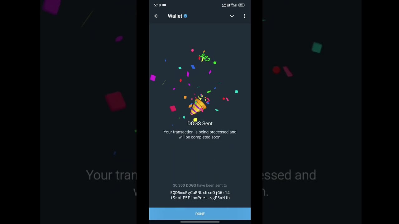 How to transfer dogs coins from telegram wallet to Binance wallet || dogs ko telegram se binance par