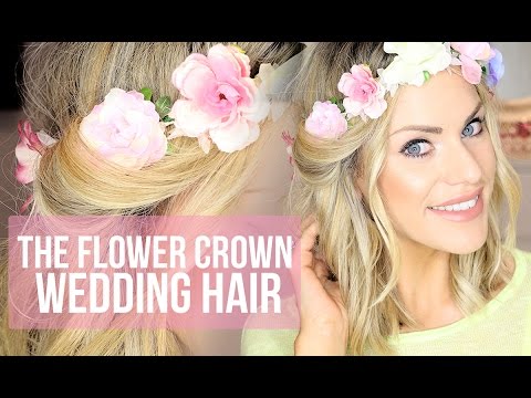 Flower Crown Hair Tutorial Wedding