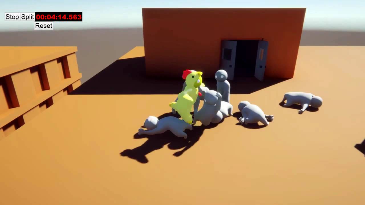 Gang beast wave solo speedrun - YouTube