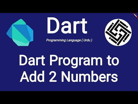 7. Dart Programming Language - Add 2 Numbers in Dart | Urdu/Hindi