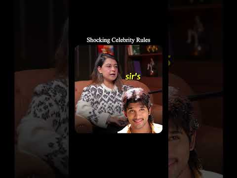 Shocking Allu Arjun Celebrity Rules #celebrityinterview #podcast