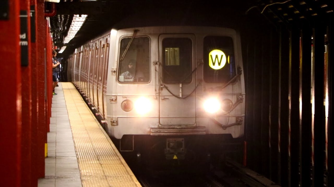 MTA New York City Subway : Whitehall Street Bound R46 W Train ...