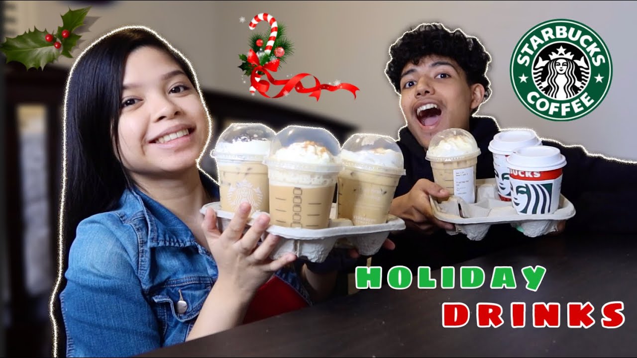 TRYING STARBUCKS HOLIDAY DRINKS 2020 | VLOGMAS DAY 3