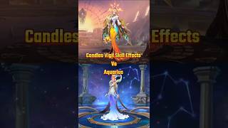 Aquarius VS Aurora New Candle's Vigil Skill Effects Comparison #shorts #mlbbshorts