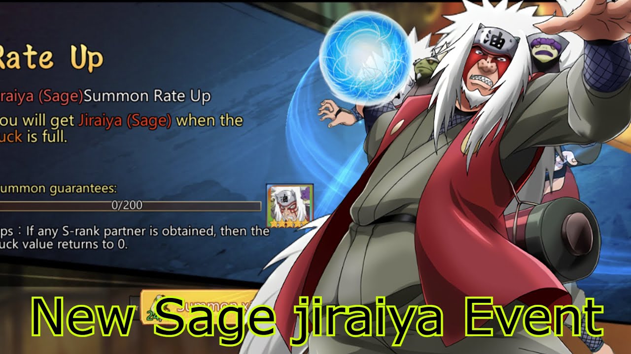 New Sage Jiraiya Scroll Event Naruto Ninja New Legends App King Of Ninjutsu WIll of Shinobi Naruto