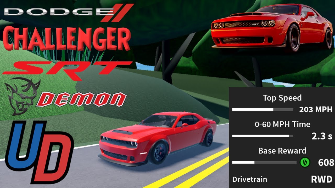 CODE TO THE DODGE CHALLENGER HISTORY CARS - Roblox