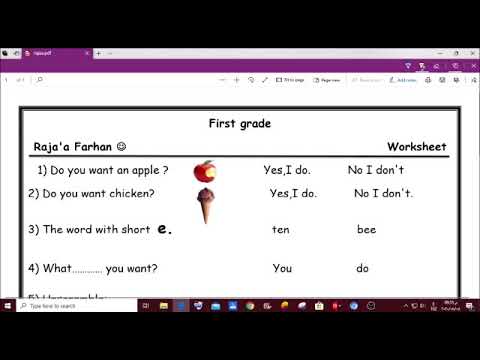 1st grade /final worksheets - YouTube