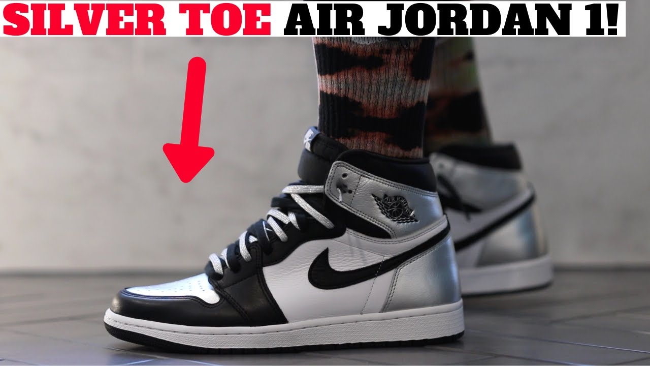 AIR JORDAN 1 SILVER TOE Review + On Feet! 