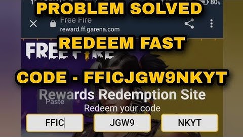 PROBLEM SOLVED 😍😍FREE FIRE REDEEM CODE REDEMPTION SITE  👍🏻 REDEEM FAST