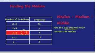 How to find the median. finding medians of odd and even-numbered
groups numbers. class interval which contains if you learnt somet...