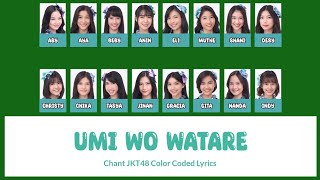 JKT48 - Umi Wo Watare Seberangi Lautan Chant Color Codeds