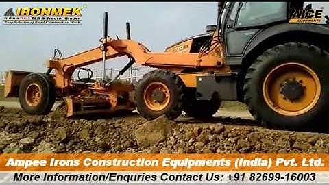 IRONMEK Grader attachment for CASE 770EX TLB.