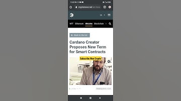 Cardano Creator Proposes New Term for Smart Contracts #shorts #youtube #cardano2021 #cardanodefi