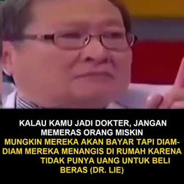 Video ketika menjadi dokter jangan memeras orang miskin