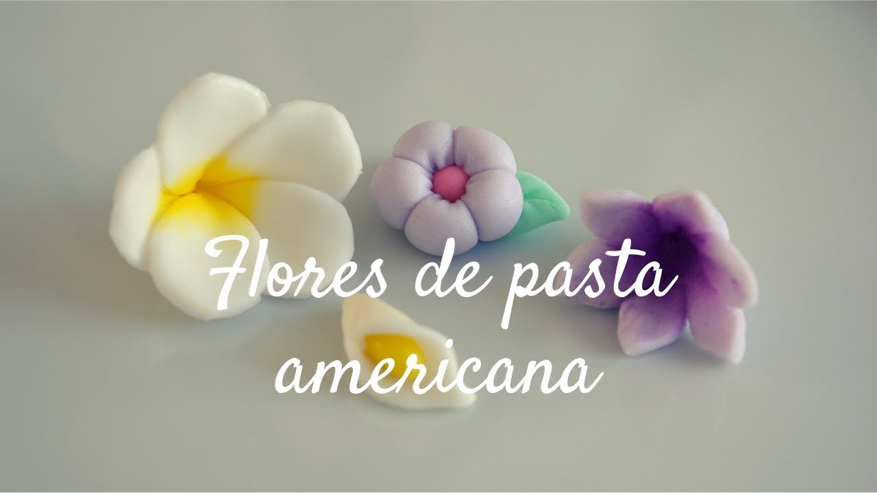 COMO FAZER FLORES DE PASTA AMERICANA SIMPLES E SUPER FACIL YouTube