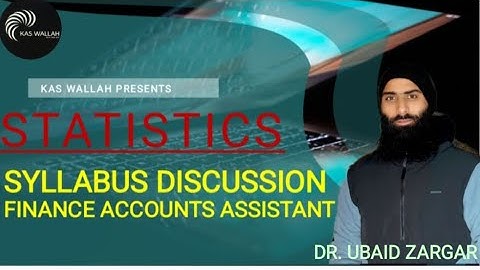 SYLLABUS DISCUSSION || JKSSB || FINANCE ACCOUNTS ASSISTANT || KAS WALLAH