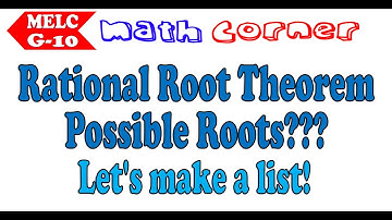 Rational Root Theorem | List of Possible Roots