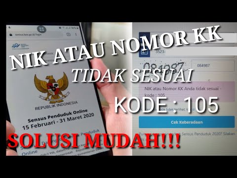 Tidak bisa login atau cek keberadaan Sensus Penduduk Online 2020