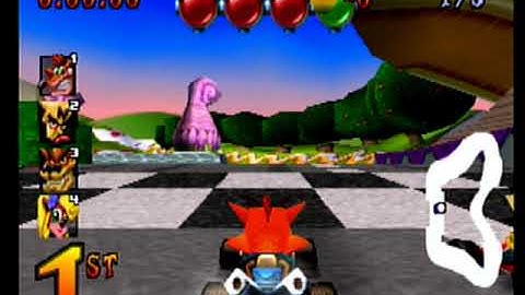 CTR Crash Team Racing: Arcade: Coco Park: Single: Hard: 3 Laps [Race Time] - PS1