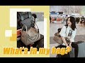 WHAT'S IN MY BAG | 我的随身旅行背包里有什么 | 长途旅行的飞机包里我都带了啥 | 飞机上是如何护肤的？
