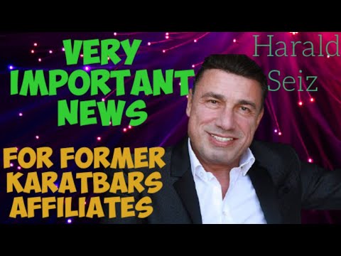 Very Important News For Former  Karatbars Affiliates | Harald Seiz
