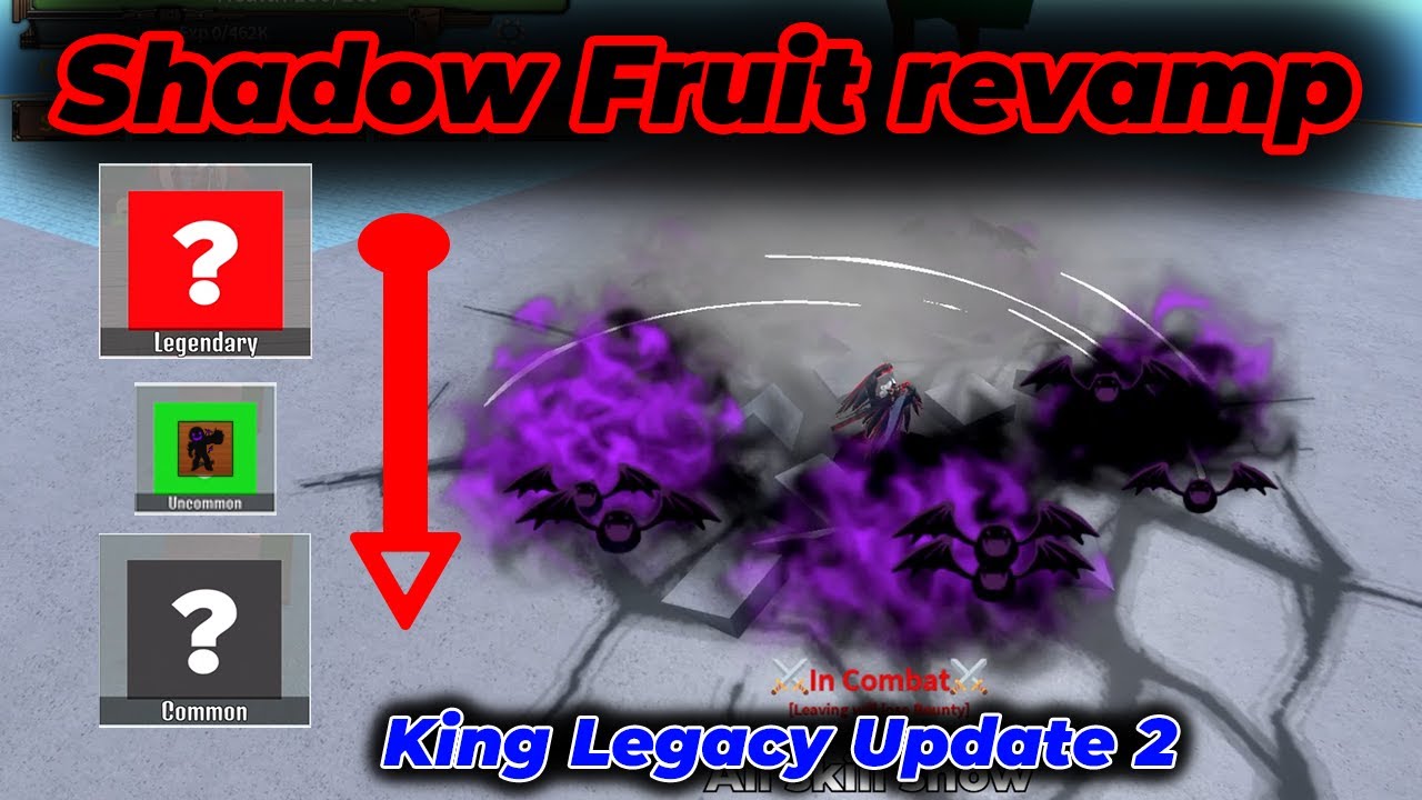 Kage Kage no mi  Shadow Fruit King Legacy showcase - Trái điều khiển bóng  Siêu cấp Farm Level up 