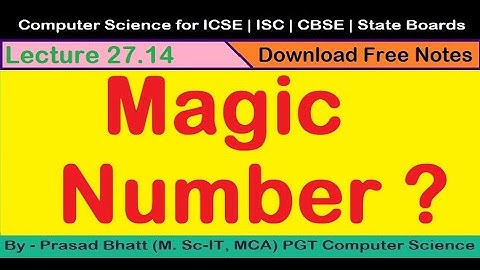 27 14 | magic number | computer science | up board computer science | uk board computer science |