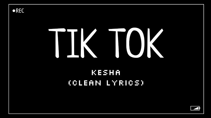 Tik Tok Radio Edit version - Radio Edit performance video thumbnail