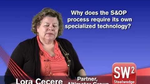 Why Does the S&OP Process Require Its Own Technology?