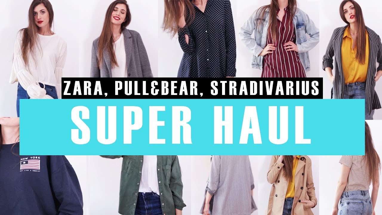 Súper HAUL de Ropa de Temporada! (Primavera 2018 - Try On) | Zara, Pull&Bear y -
